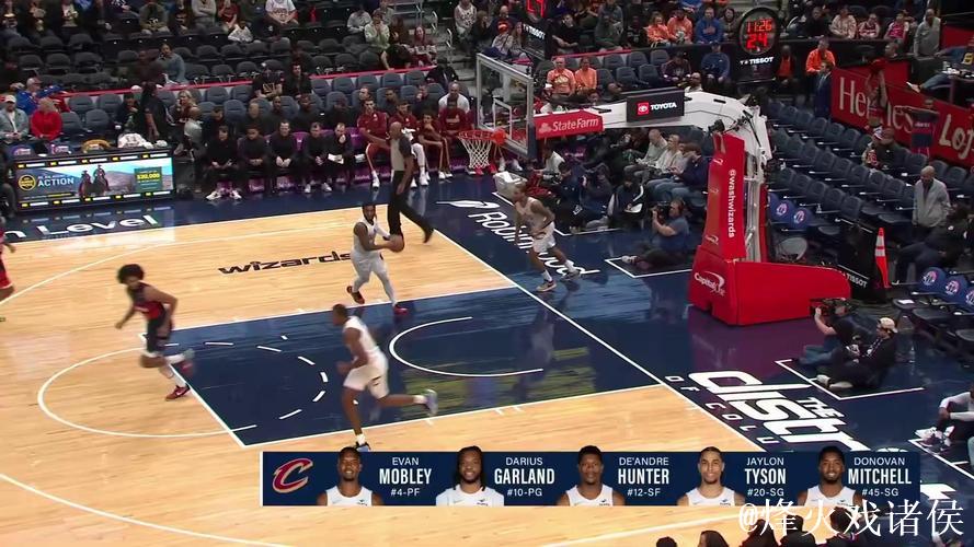 米切尔48分赛季新高 骑士逆转胜奇才 米切尔48分赛季新高 骑士逆转胜奇才